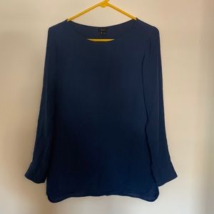 Theory Silk Tunic Blue M